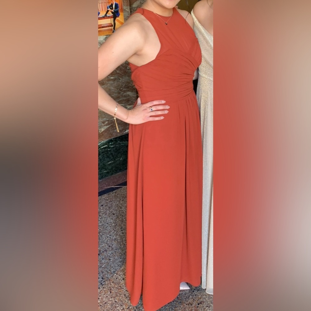 Bill Levkoff 1406 Bridesmaid Dress Rust Size 10